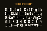 Scream Steam - Gothic Blackletter, a Blackletter Font by Viswal Studio (Thumbnail 6 of 7)