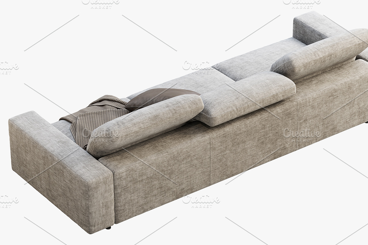 BoConcept Hampton 3-seater sofa, a Furniture 3D Model by 3dmitruk (Photo 8 of 11)