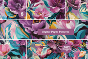 Purple Fantasy Digital Papers, a Pattern Graphic by Happy Creators Co. (Thumbnail 4 of 7)