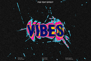 Vibes Splatter Text Effect PSD, a Layer Style Add-On by Imamul001