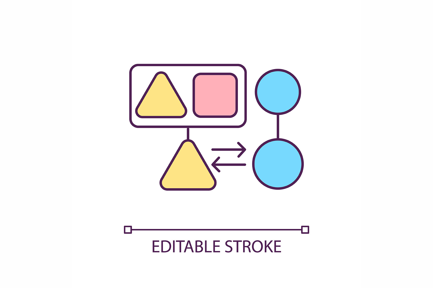 Change management RGB color icon, an Outline Icon by IMG Visuals