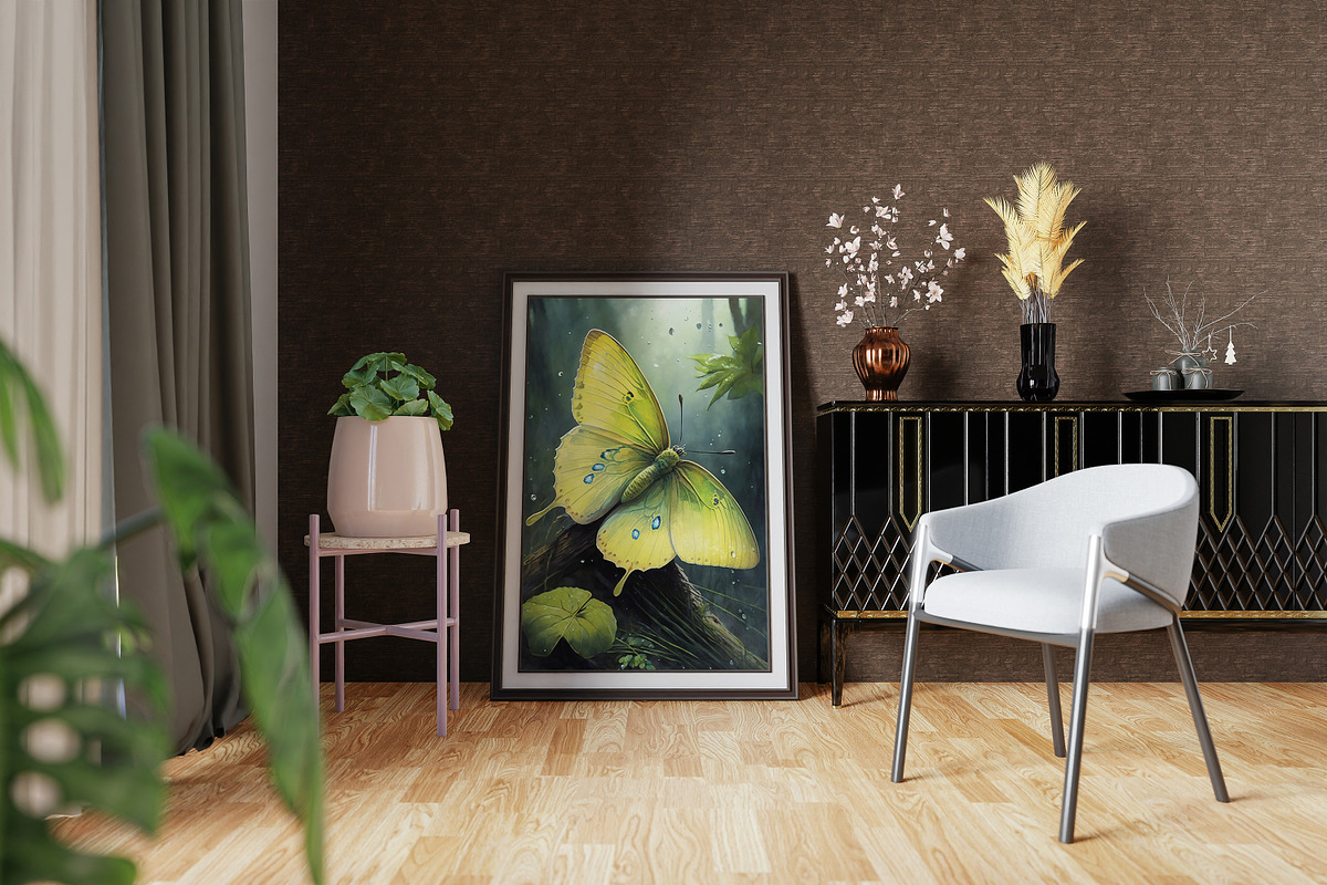 9 Watercolor Butterflies, a Wallpaper Graphic by DigitalFad (Photo 6 of 6)