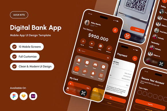 ThreePay - Mobile Payment UI Kit preview 6