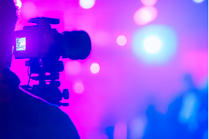 Silhouette of person filming with, an Abstract Photo by Lermont51