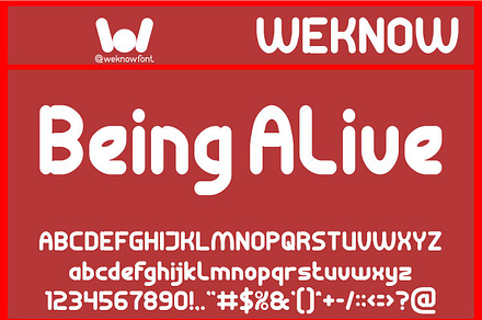 Being Alive font