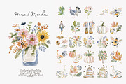 harvest meadow watercolor clipart, a Decorative Illustration by Patishop Art (Thumbnail 8 of 10)