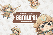 Friendly Samurai Kid Cute Cartoon, a Person Illustration by Gohsantosa (Thumbnail 1 of 4)