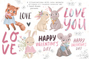 Valentine clipart, an Animal Illustration by Lesya Skripak (Thumbnail 2 of 7)