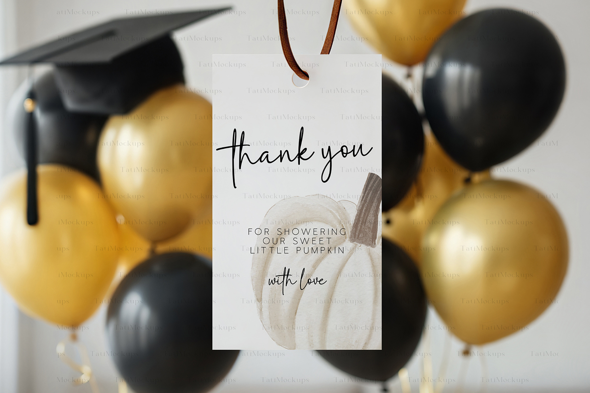 Graduation Hanging Tag Mockup, a Product Mockup by TatiMockup (Photo 3 of 4)