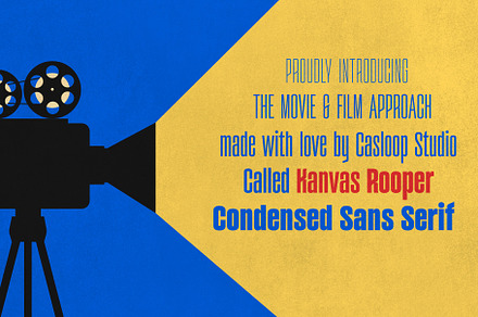 Kanvas Rooper Movie Display 7 Fonts, a Sans Serif Font by Casloop Studio