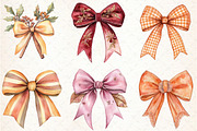 Autumn Coquette Bows Clipart, an Illustration by Libby Wishes (Thumbnail 3 of 6)