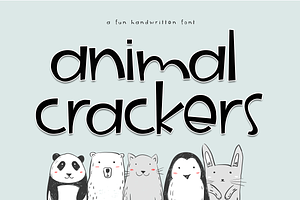 Animal Crackers - A Fun Font