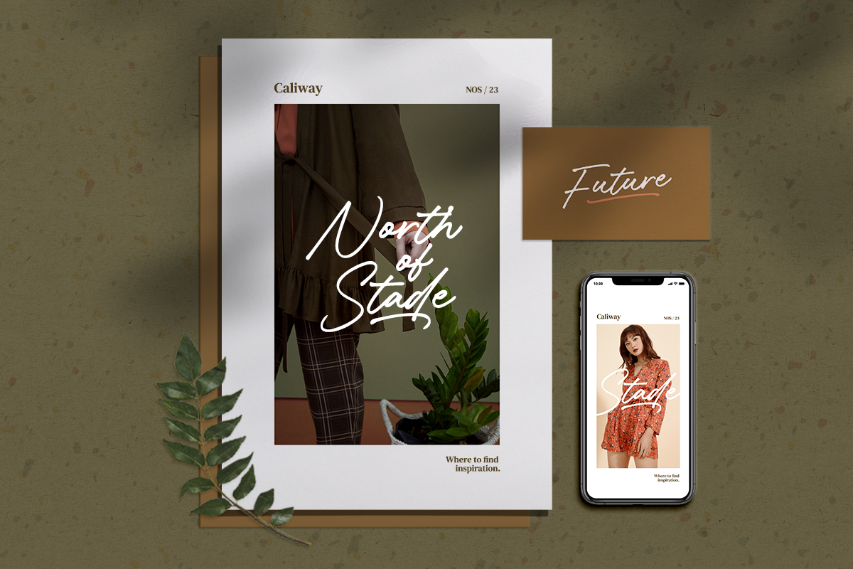 Caliway Casual Handwritten Font, a Script Font by Letteralle Studios (Photo 6 of 9)