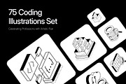 50 Animated Coding Illustrations, a Technology Illustration by Vectors Market (Thumbnail 1 of 4)