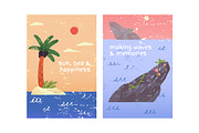 Tropical island landscapes posters, a Seasonal Illustration by PaperTrident (Thumbnail 4 of 4)