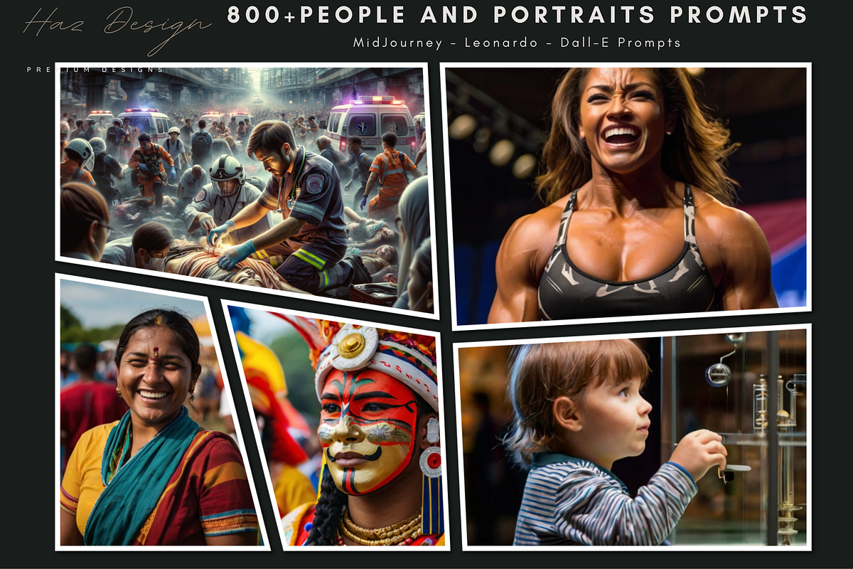 800 MJ Prompts People Portraits Ai, a Graphic by AtacanDigital (Photo 5 of 6)