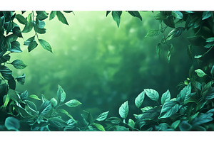 Lush green leaves forming a natural, a Nature Photo by Lermont51