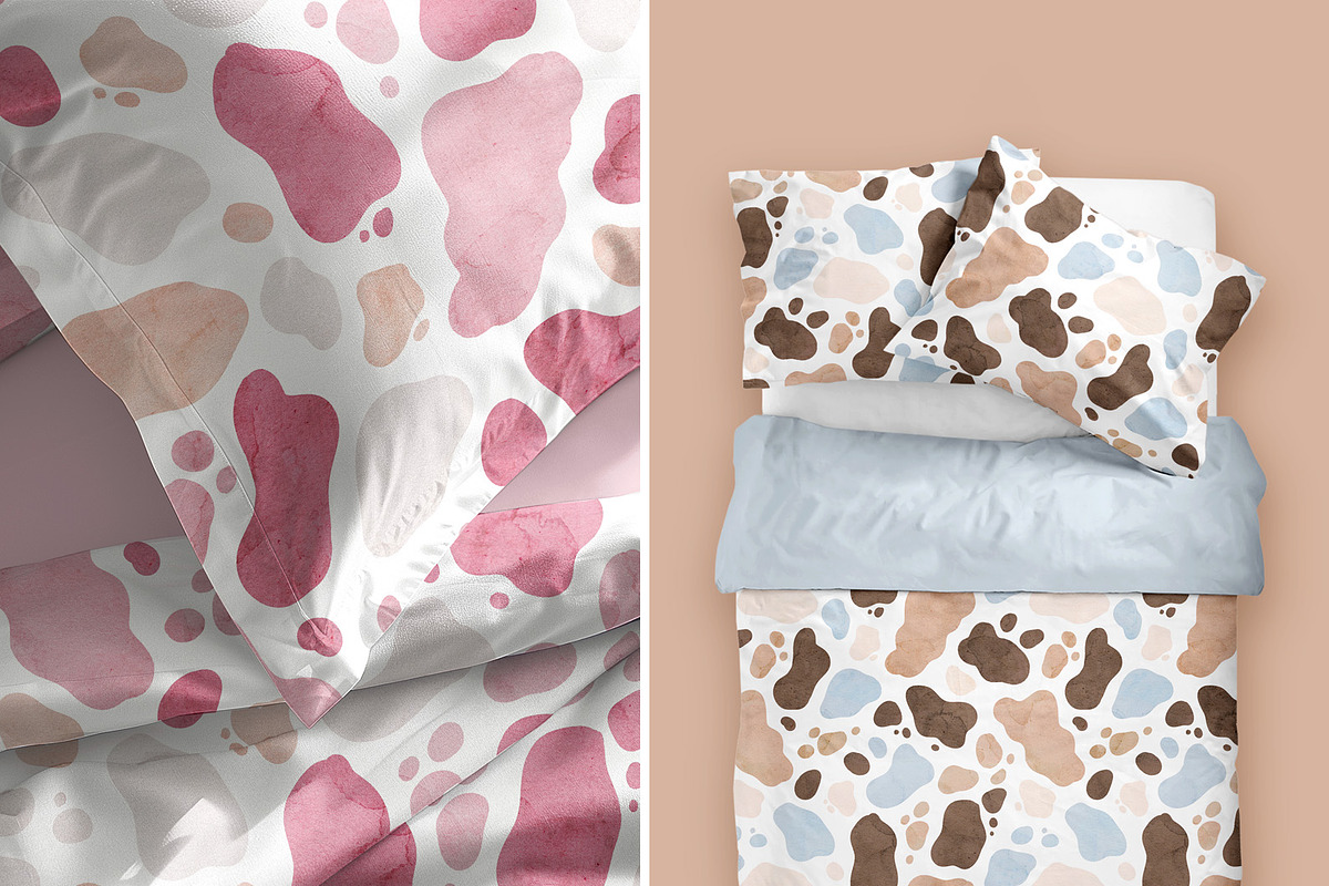 Pastel Cow Print Seamless Pattern, a Pattern Graphic by Brzozowska (Photo 6 of 12)