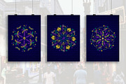 Mardi Gras Neon Ornaments, a Background Graphic by kh_cat (Thumbnail 4 of 4)
