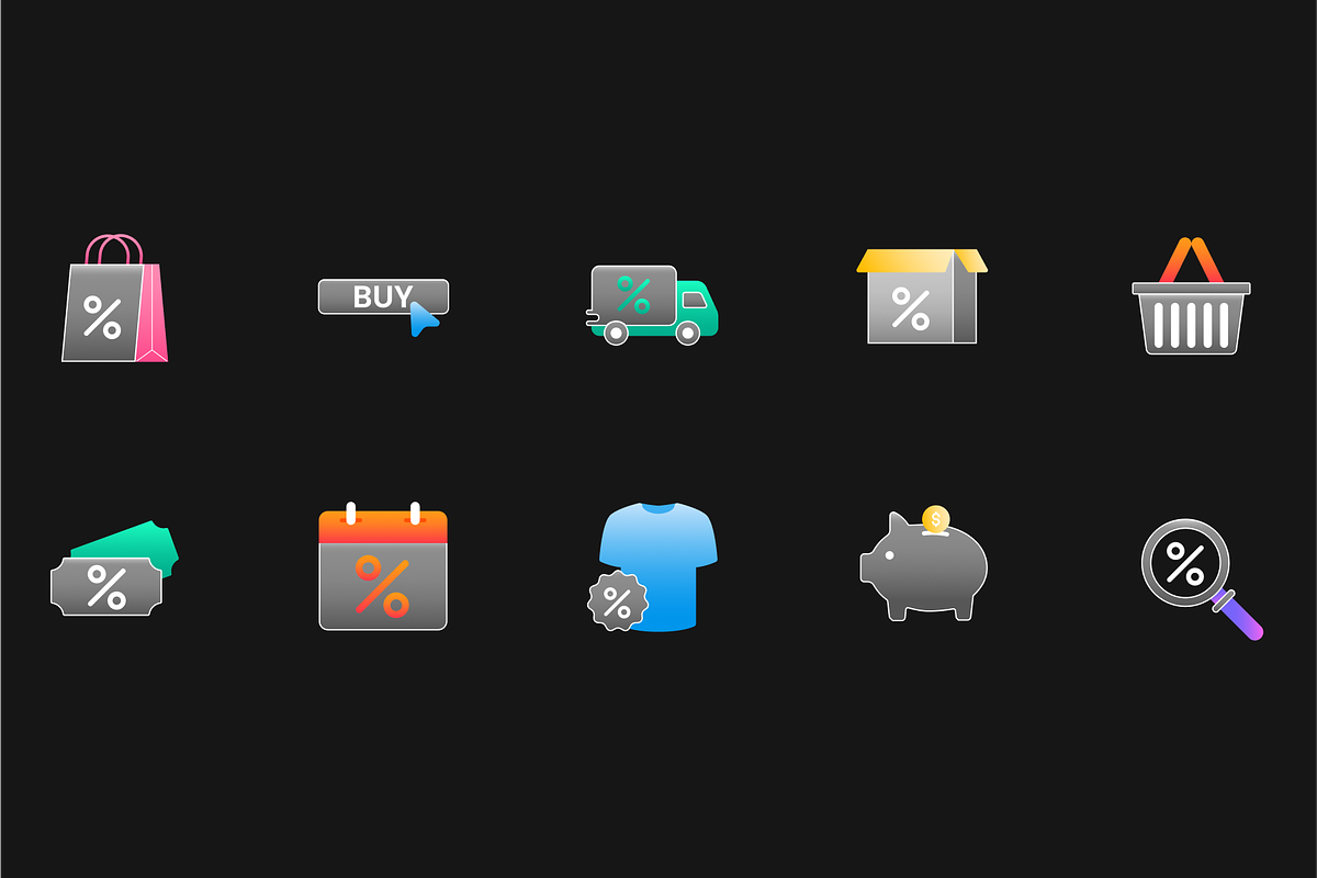 20 Sales & Commerce Icon pack, an Object Graphic by Premast (Photo 2 of 3)