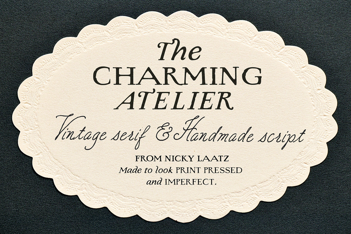 The Charming Atelier Font Duo, a Handwritten Font by Nicky Laatz (Photo 1 of 27)