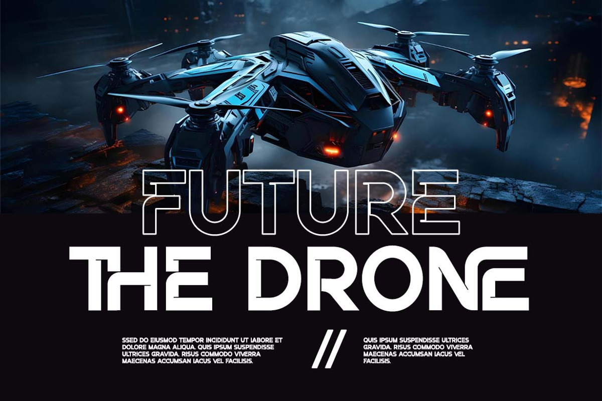 Infusive Futuristic Display Font, a Script Font by UICreative (Photo 5 of 13)