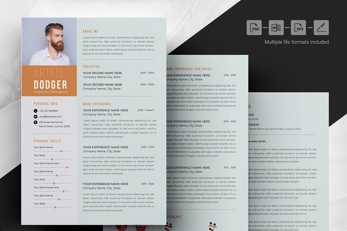 Modern Layout for Innovative Careers, a Resume Template by ResumeInventor (Photo 3 of 6)
