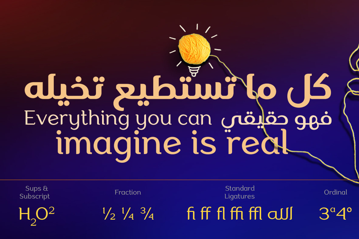 Aligarh Arabic - Arabic Font Family, a Slab Serif Font by Namela Studio (Photo 4 of 7)