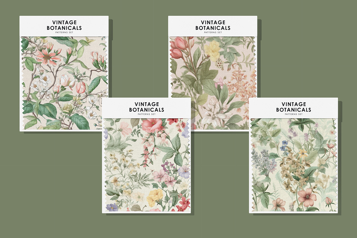 Vintage Botanical Set, a Pattern Graphic by Ninterints (Photo 13 of 13)