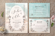 Paris Wedding Invitation Set, an Invitation Template by Aarley Kaiven (Thumbnail 1 of 4)