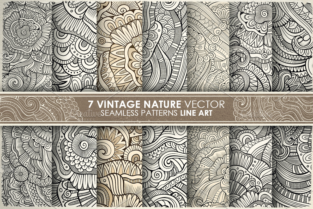 Floral Ethnic Seamless Patterns, a Pattern Graphic by BALABOLKA (Photo 4 of 6)