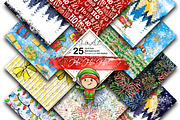 Ho-Ho-Ho christmas seamless patterns, a Pattern Graphic by JuliaStarArt-FantasyHome (Thumbnail 1 of 12)