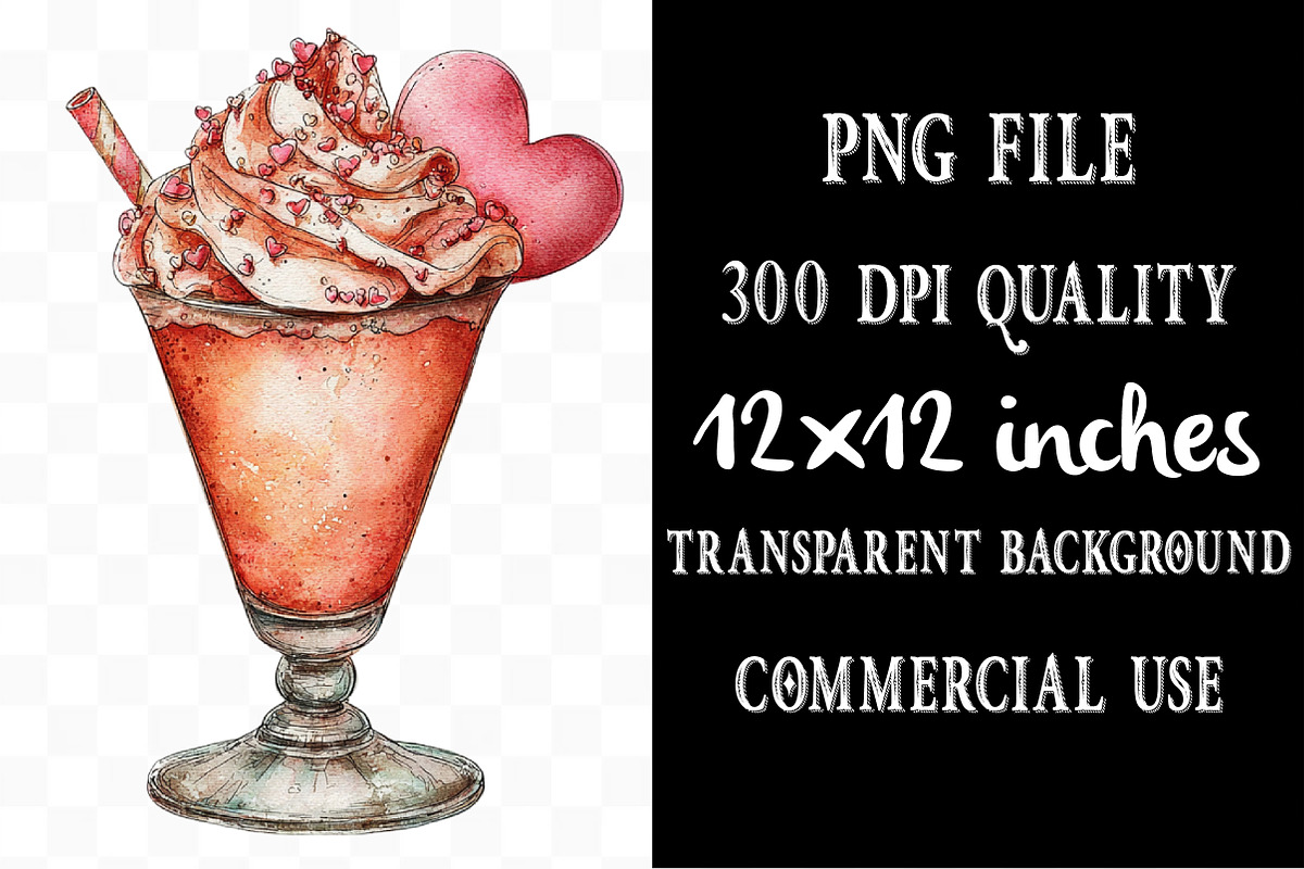 Valentine's Day Cocktail Clipart, an Illustration by Designking (Photo 4 of 5)