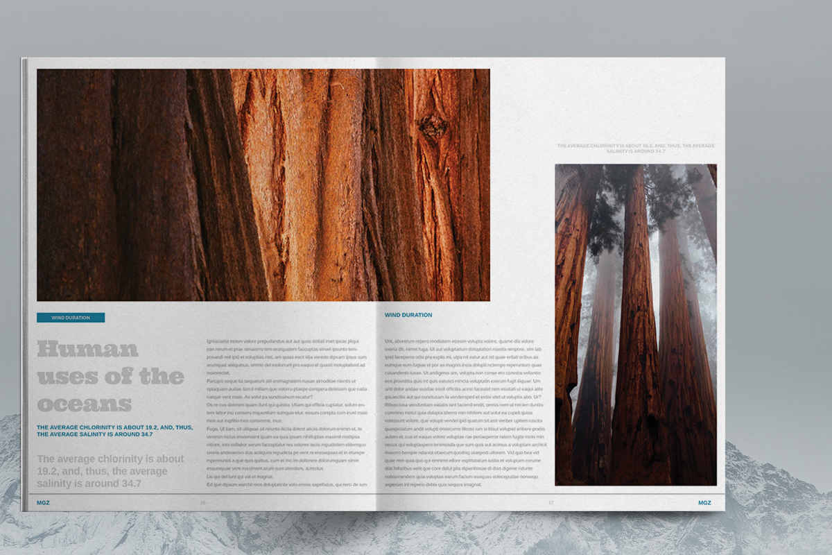 Lifestyle Magazine Layout Template