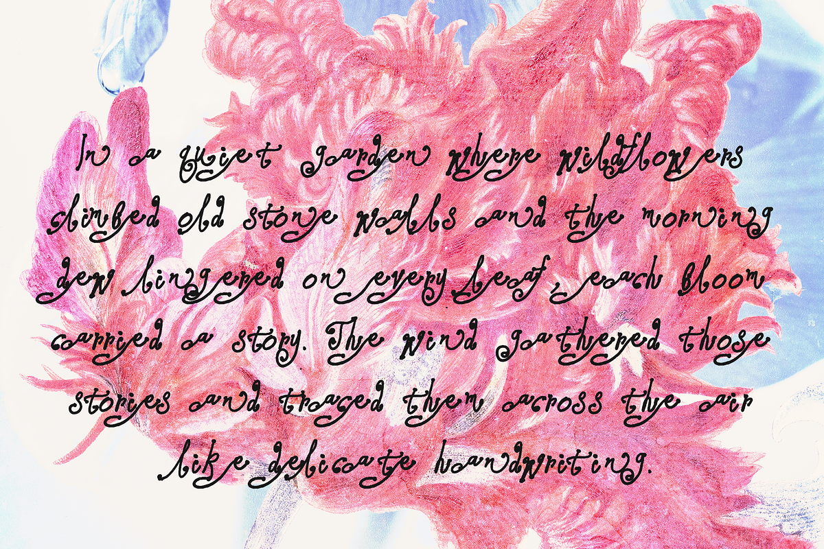 Hortus - Hand Script, a Script Font by Lilithcollageart (Photo 4 of 9)