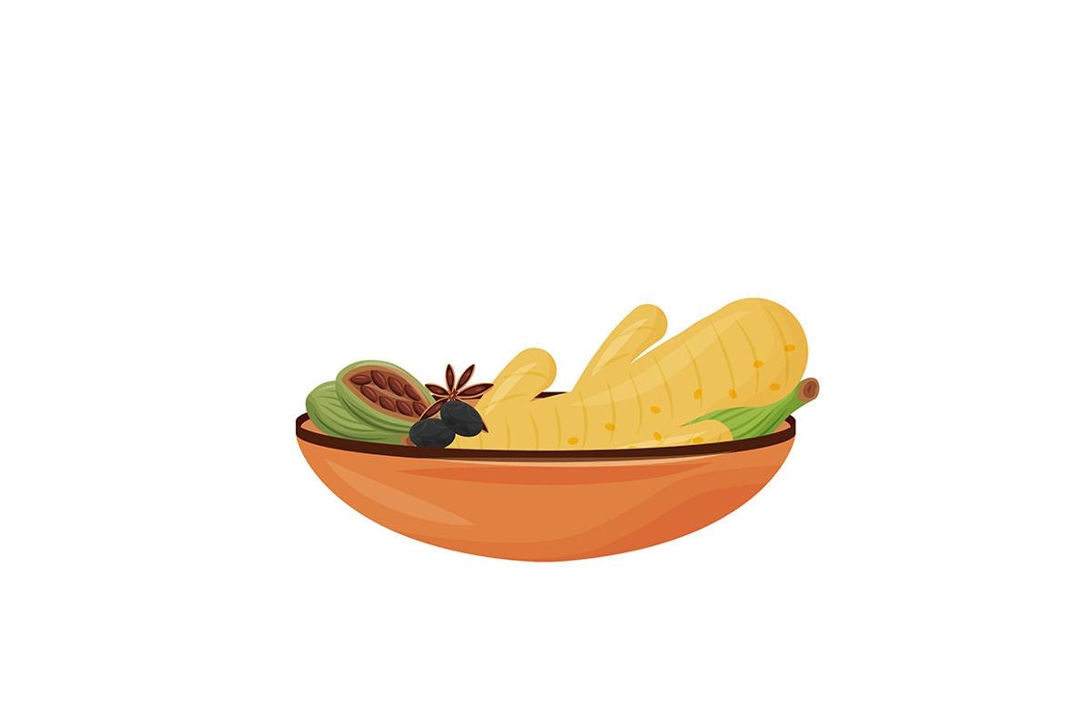 Indian cuisine cartoon illustrations, a Food Illustration by IMG visuals characters (Photo 4 of 28)