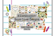 8 Butterfly Wildflowers Comp Covers, a Background Graphic by SmallTownDigital (Thumbnail 1 of 4)