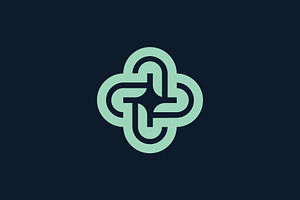 modern medical cross logo.