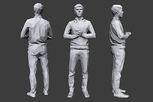 Lowpoly People Casual Pack Volume 4