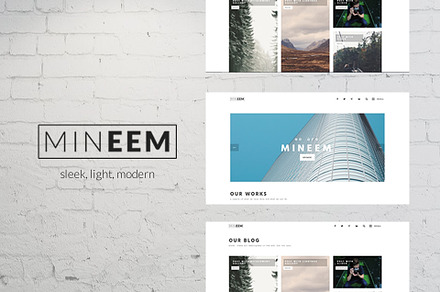 Mineem - Minimal Portfolio/Blog