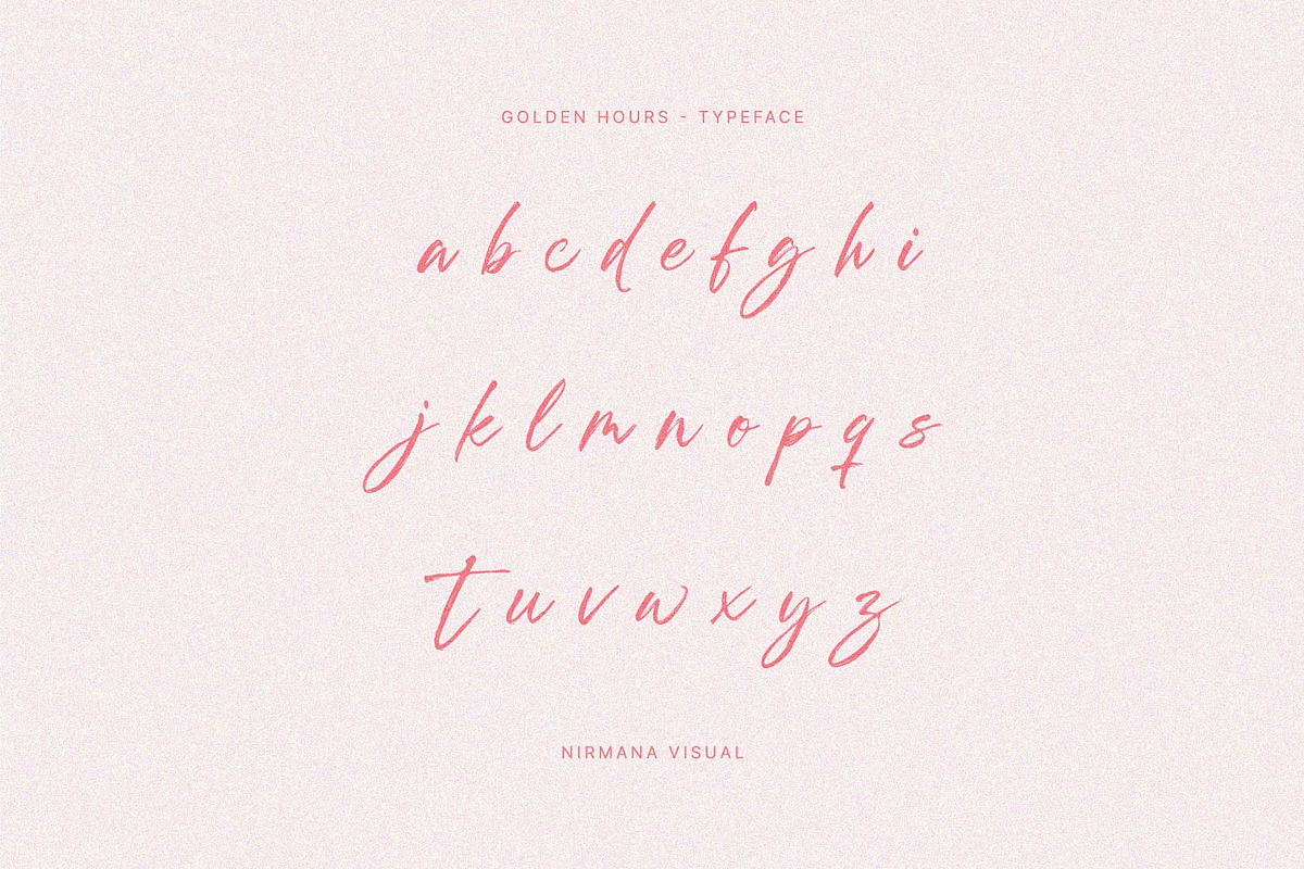 Golden Hours - Cool Brush Font, a Script Font by Nirmana Visual (Photo 5 of 9)