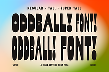 Oddball Font Collection! Hand-drawn!