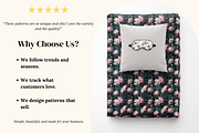 Dark Romance Moody Floral Patterns, a Pattern Graphic by Ninterints (Thumbnail 3 of 17)