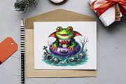 Funky Halloween Frogs Clipart, an Illustration by RobertsArt (Thumbnail 5 of 7)