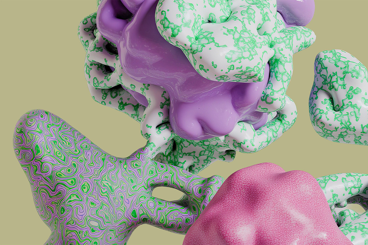 Abstract Organic 3D Shapes, a Decorative Illustration by StockVerse Creative (Photo 3 of 4)