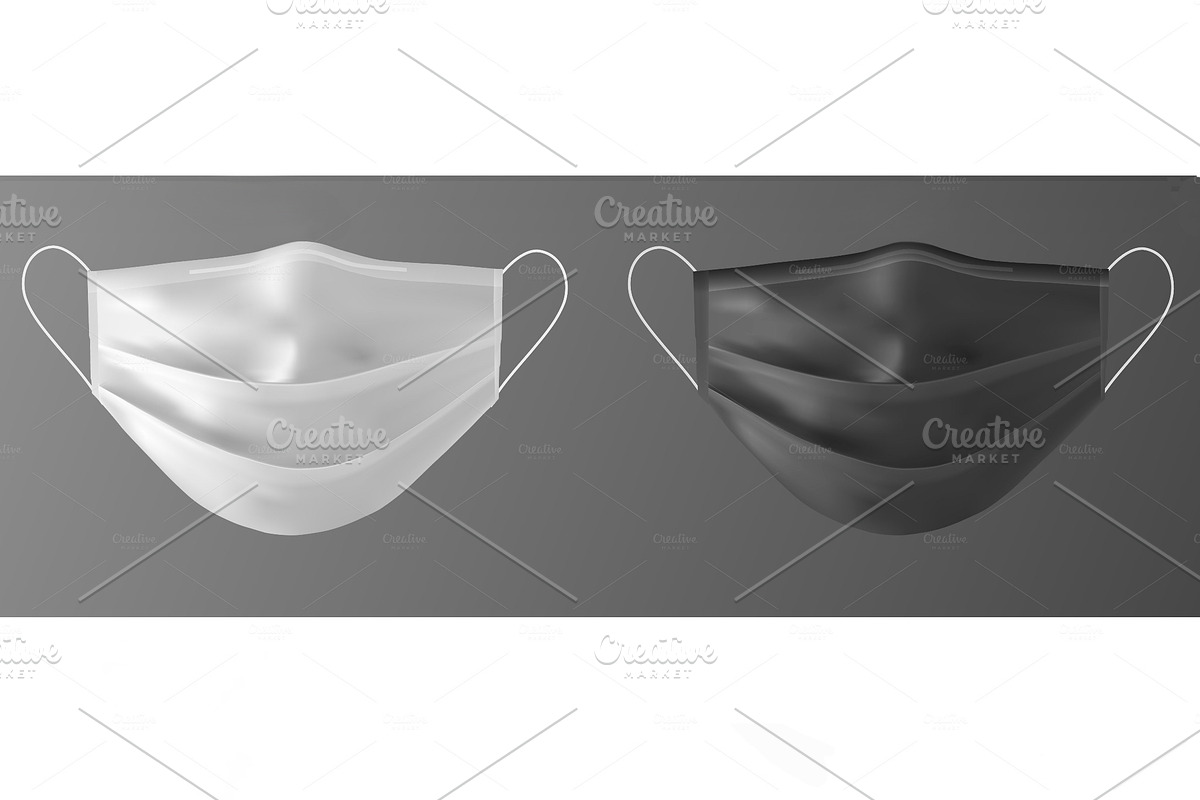 Protective medical face mask, a Mask Mockup by Kseniia_designer's shop (Photo 4 of 4)