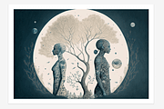 Cohu Collection · The Cosmic Human, a Decorative Illustration by milatovar (Thumbnail 10 of 13)