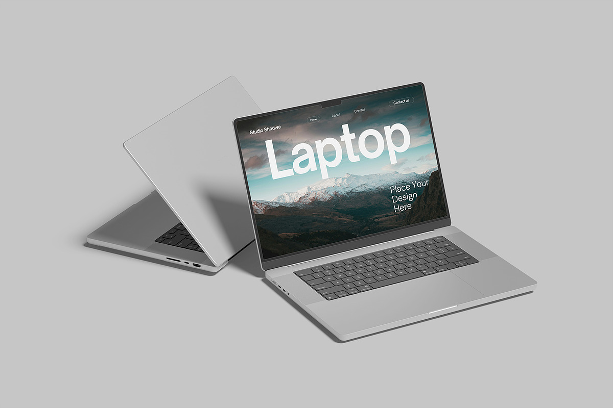 Laptop Mockup, a Mac Mockup by rizalamora (Photo 9 of 13)