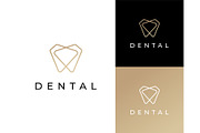 Dental Luxury Line Logo, a Branding & Logo Template by ika trisiana (Thumbnail 1 of 2)