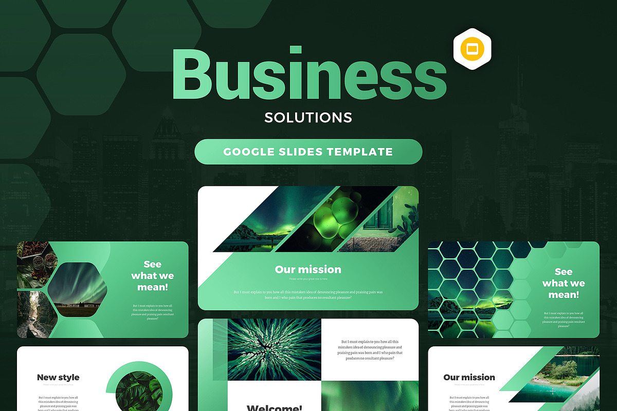 Business Corporate Solutions, a Presentation Template by Evgeny Bagro (Photo 1 of 7)